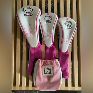 Hello Kitty Golf Club Cover Set and Ball & Tee Bag